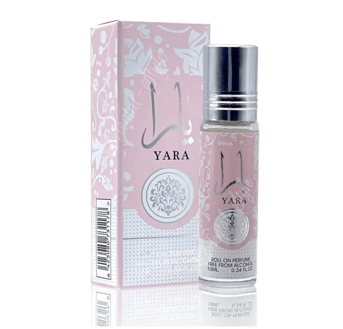Yara Lattafa Roll On 0.34 oz/ 10 ml Alcohol Free Perfume