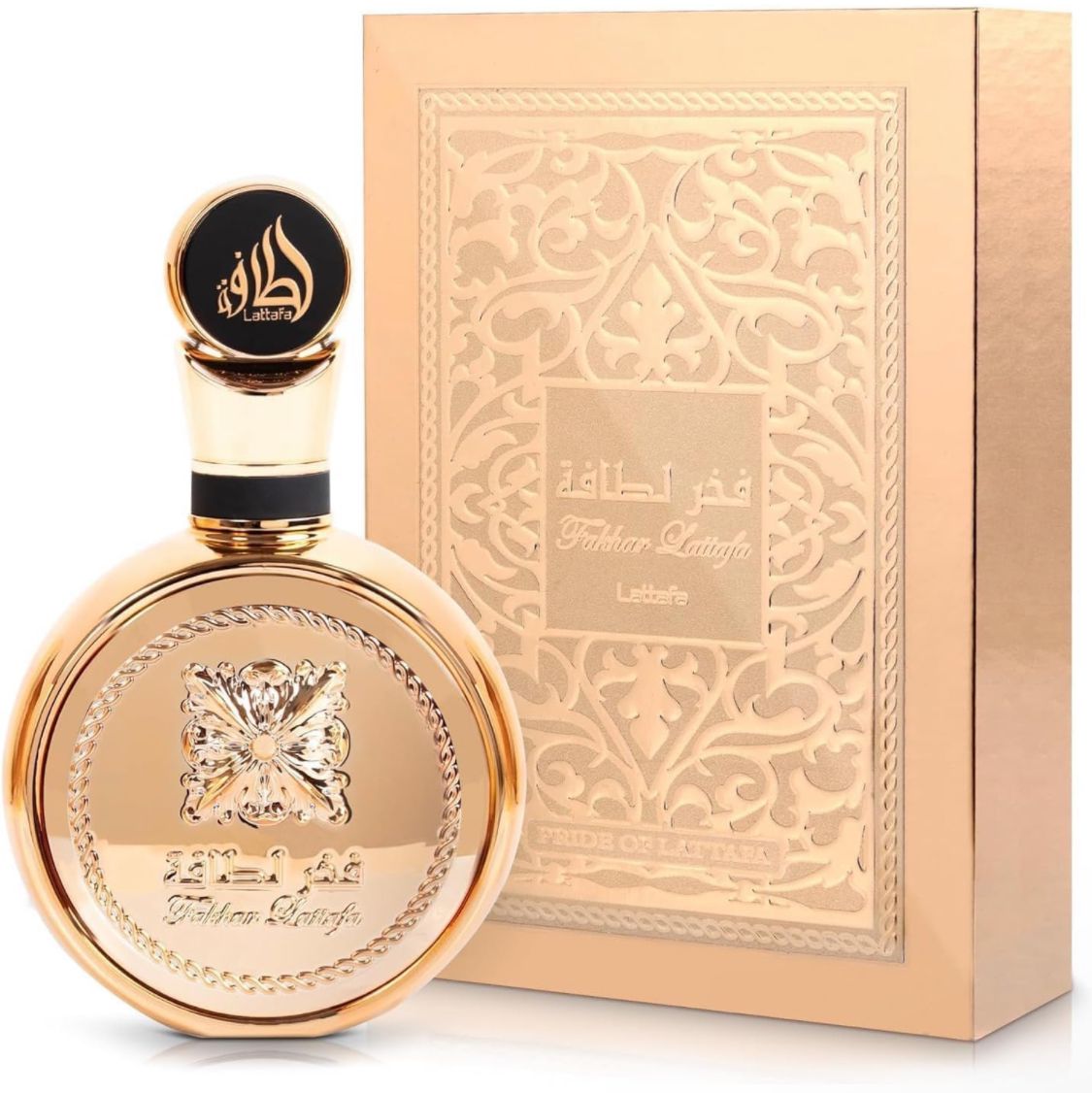Lattafa Fakhar Gold Extrait Eau de Perfume Spray for Unisex, 3.4